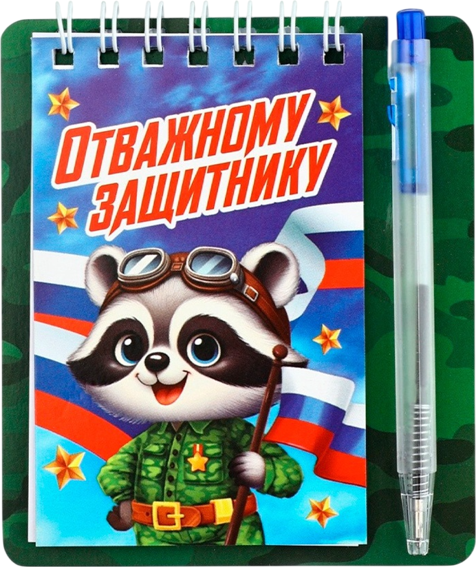 Набор канцелярский подарочный ArtFox Отважному защитнику. Енотик / 10701204