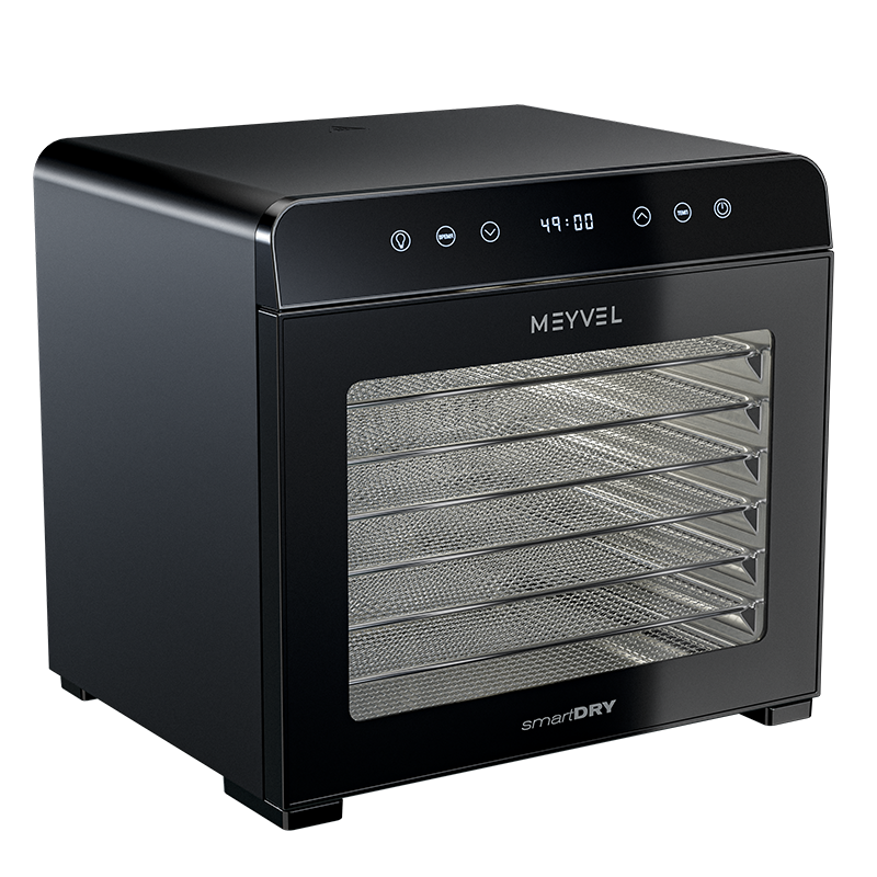 Сушильный шкаф для овощей и фруктов Meyvel MDH8-2S (черный)