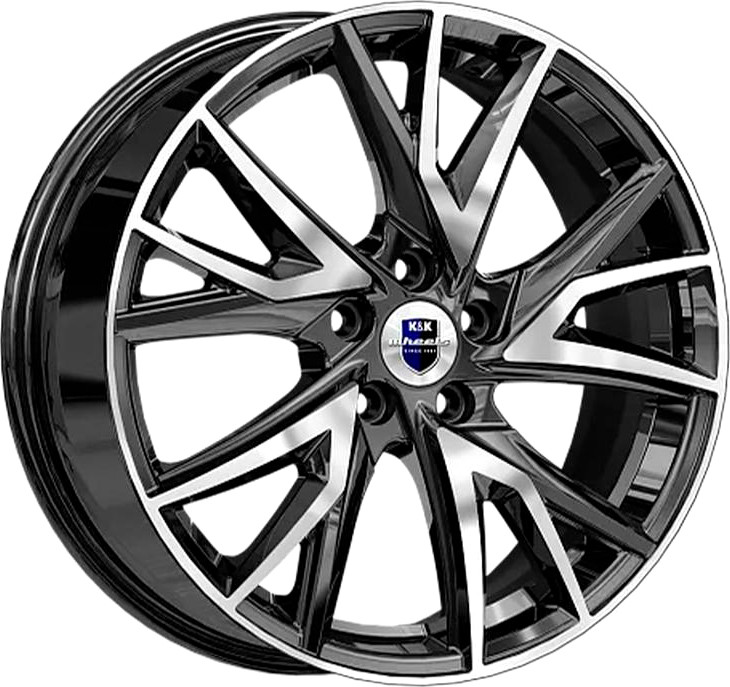 Литой диск K&K Кайлас 18x6.5" 5x114.3мм DIA 66.1мм ET 50мм Алмаз черный