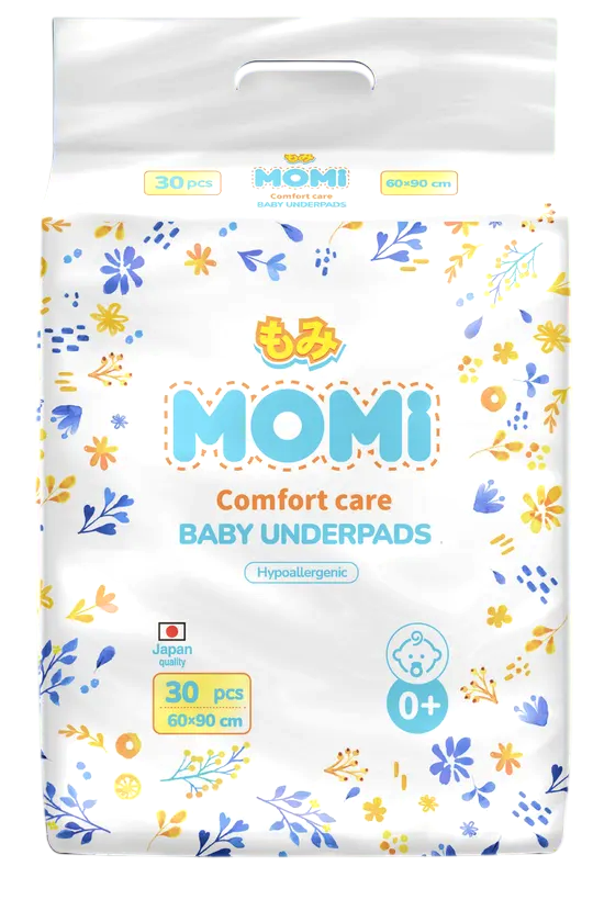 Набор пеленок одноразовых детских Momi 60х90 (30шт)