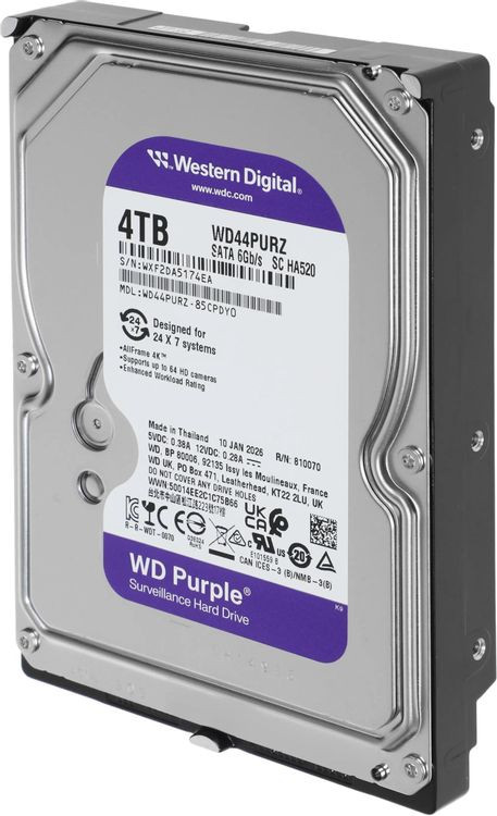 Жесткий диск Western Digital Purple 4TB (WD44PURZ) — фото 2