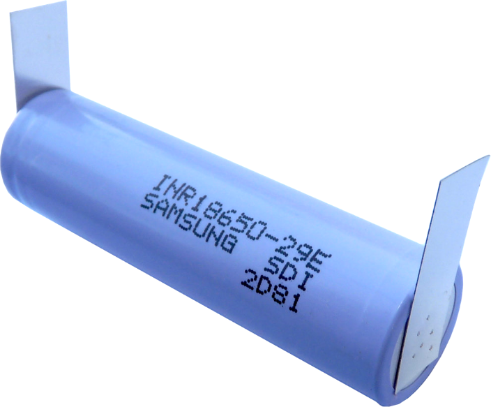 Аккумулятор Samsung 2900mAh INR18650-29E (с клемами под пайку)
