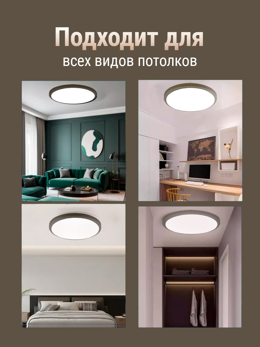 Потолочный светильник Alfaled JK-R 20W 4000K (белый) — фото 5