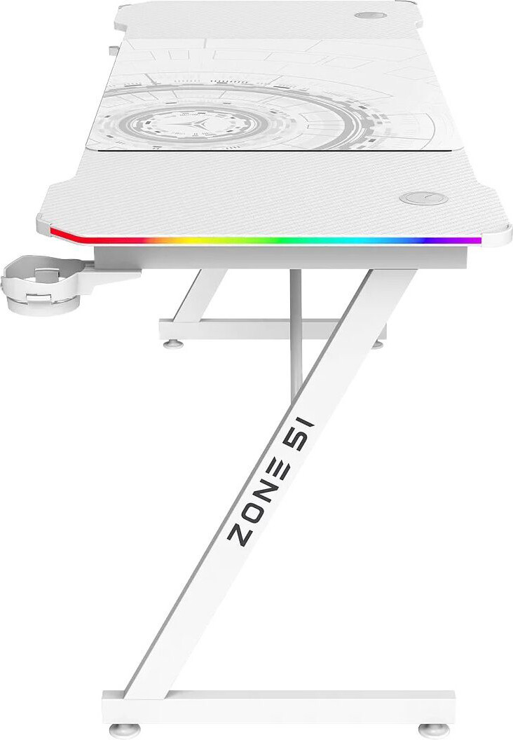 Геймерский стол Zone 51 Trine 160 RGB / Z51-T6R-WH (белый) — фото 4