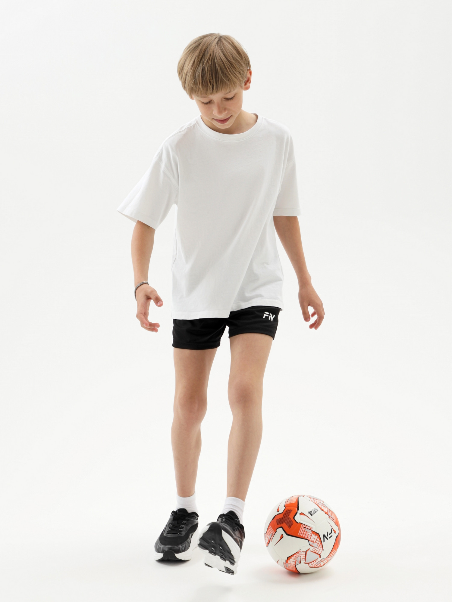 Шорты спортивные детские FN Stride Kid / KFN4262003-000 (р.110, черный) — фото 3