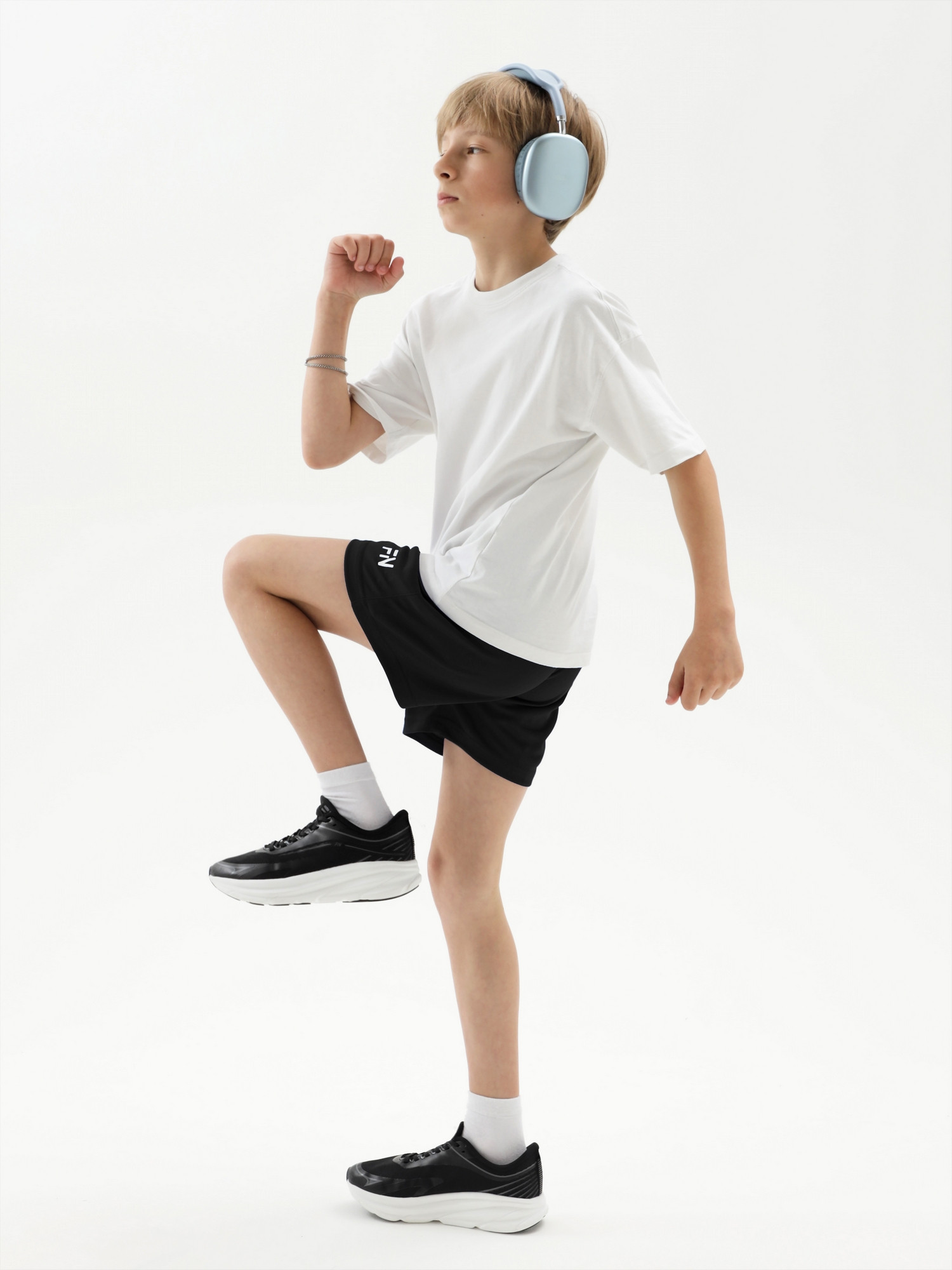 Шорты спортивные детские FN Stride Kid / KFN4262003-000 (р.110, черный) — фото 4