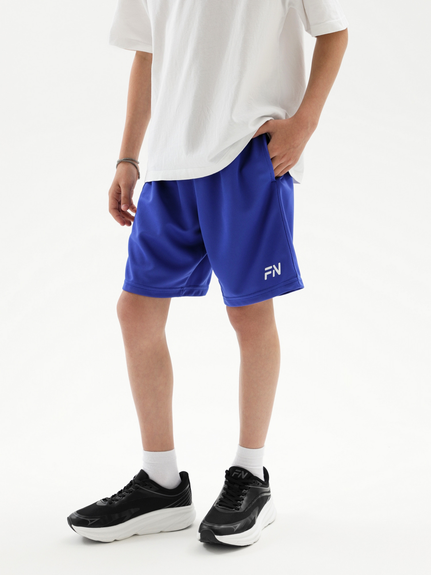 Шорты спортивные детские FN Bounce Kid / KFN4272001-400 (р.120, синий) — фото 2