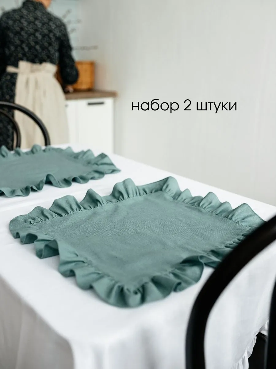Сервировочная салфетка ОМурМебель 40x45см (2шт, синий) — фото 2