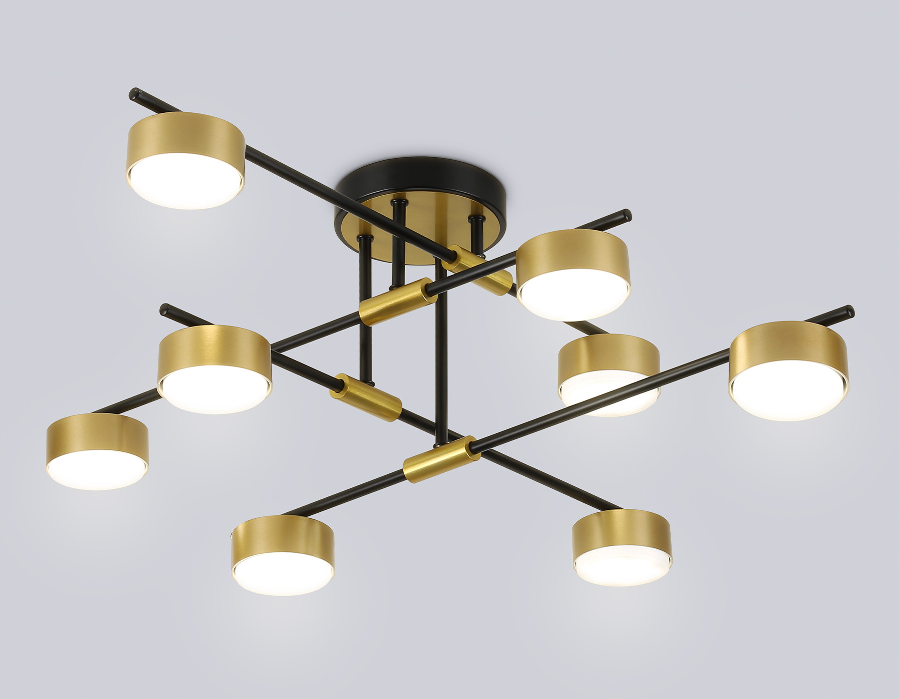 Люстра Ambrella FL51752/8 BK/GD (черный/золото)
