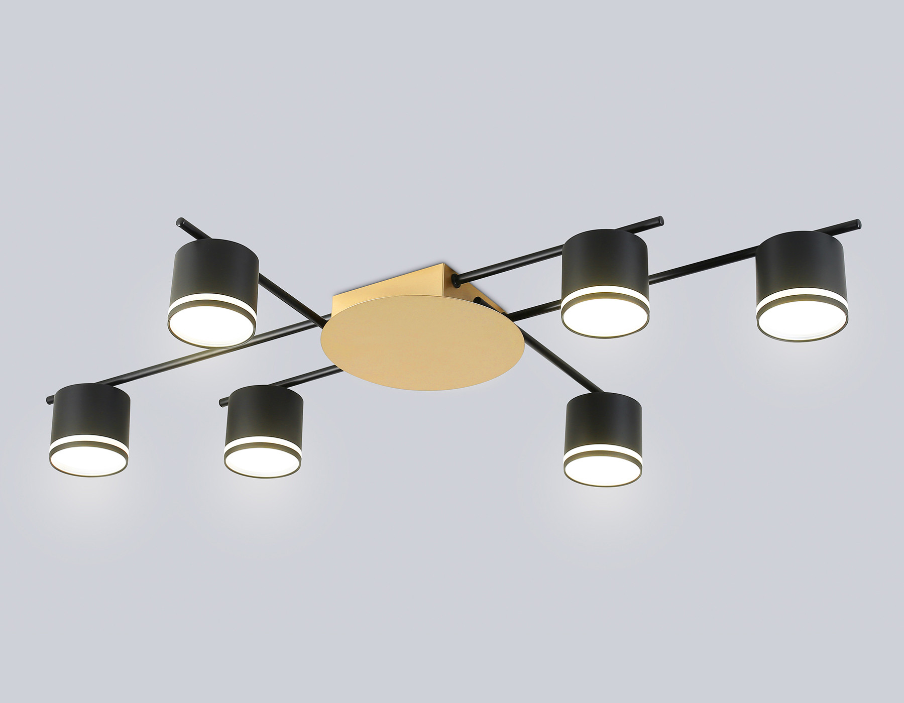 Люстра Ambrella FL51756/6 BK/GD (черный/золото)