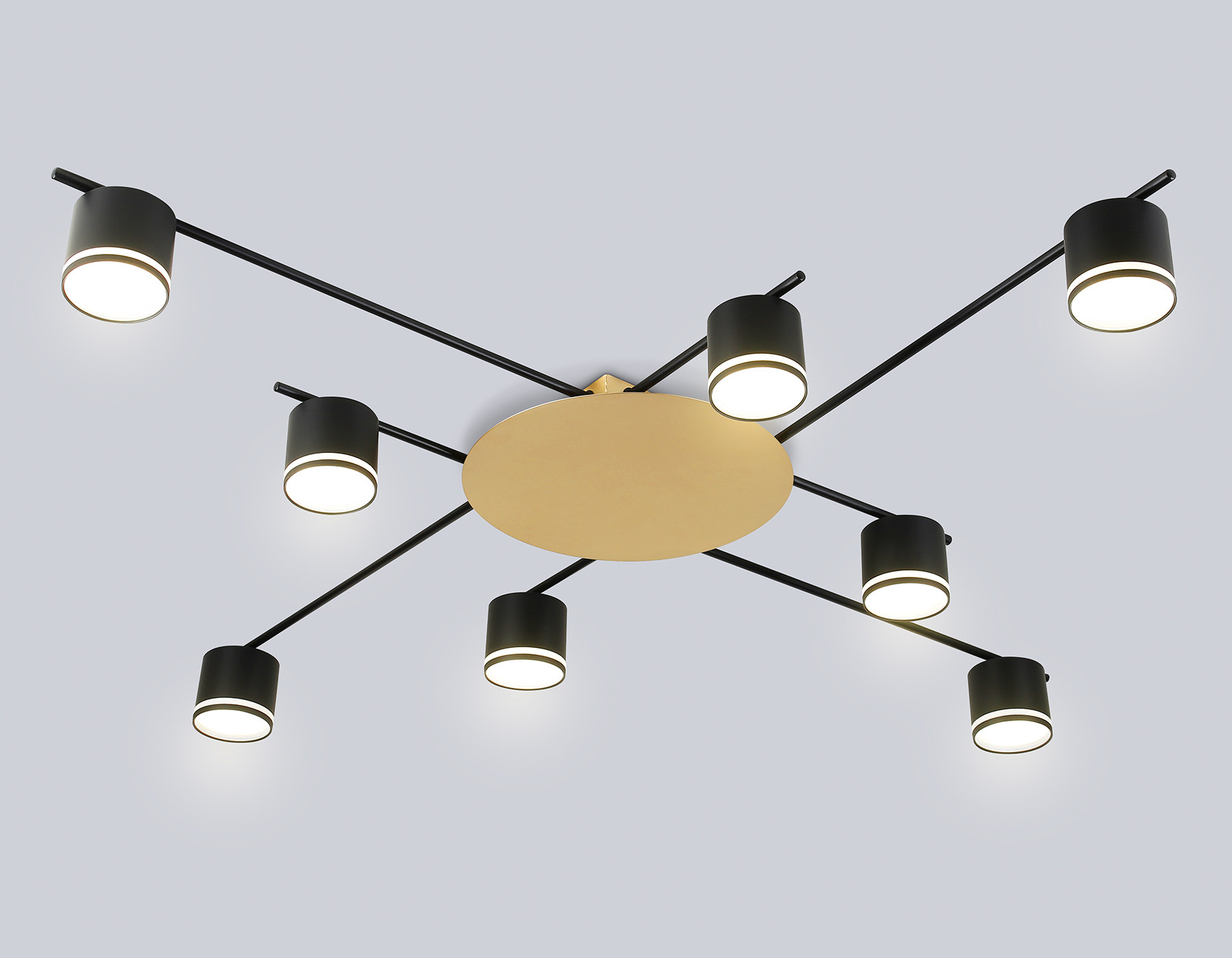Люстра Ambrella FL51760/8 BK/GD (черный/золото)