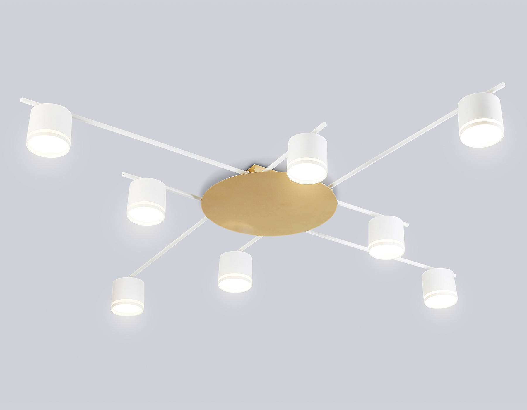 Люстра Ambrella FL51759/8 WH/GD (белый/золото)