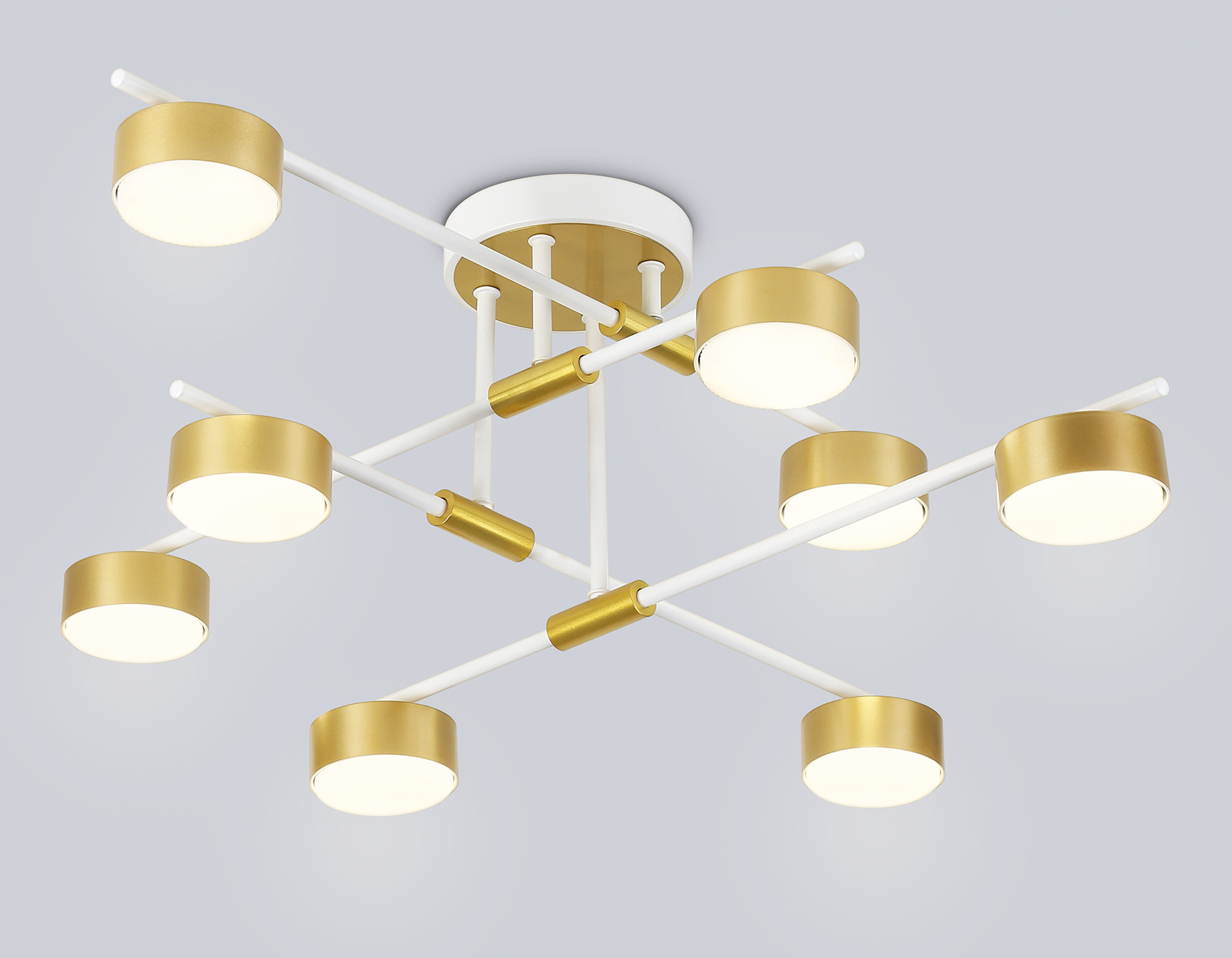 Люстра Ambrella FL51751/8 WH/GD (белый/золото)