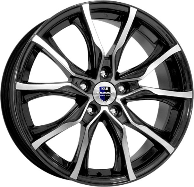 Литой диск K&K Твист 17x7.5" 5x120мм DIA 72.6мм ET 32мм Алмаз черный