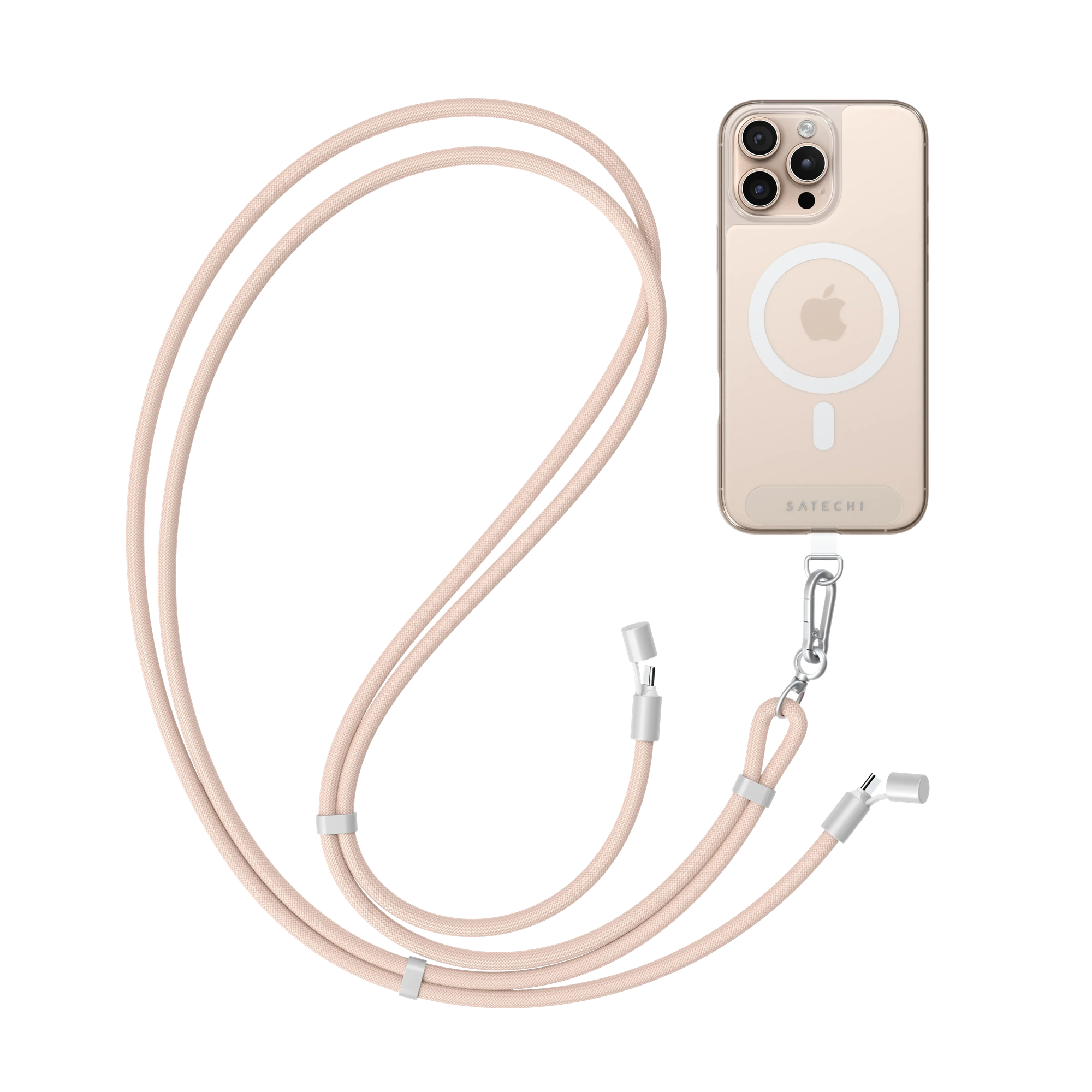 Кабель Satechi OntheGo USB-C Lanyard Cable ST-LOTGLR (розовый) — фото 2
