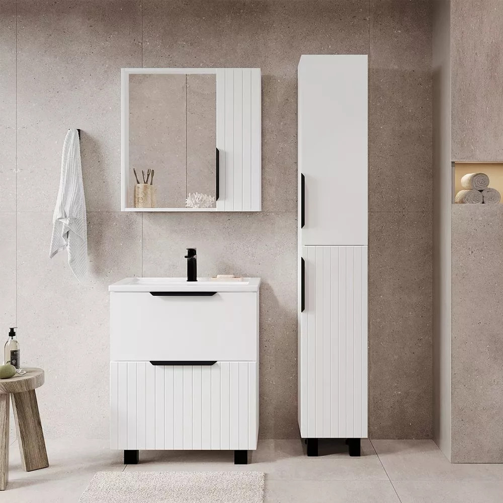 Тумба с умывальником Viant Сицилия VSIC80MDBEL-T2Y + S-UM-MOD80/1 — фото 3