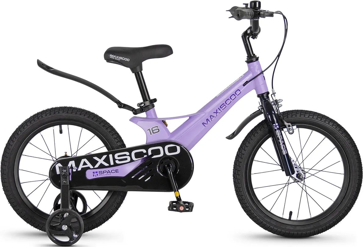 Детский велосипед Maxiscoo Space Стандарт 16 2026 / MSC-S1654 (лавандовый матовый, разобранный, в коробке)