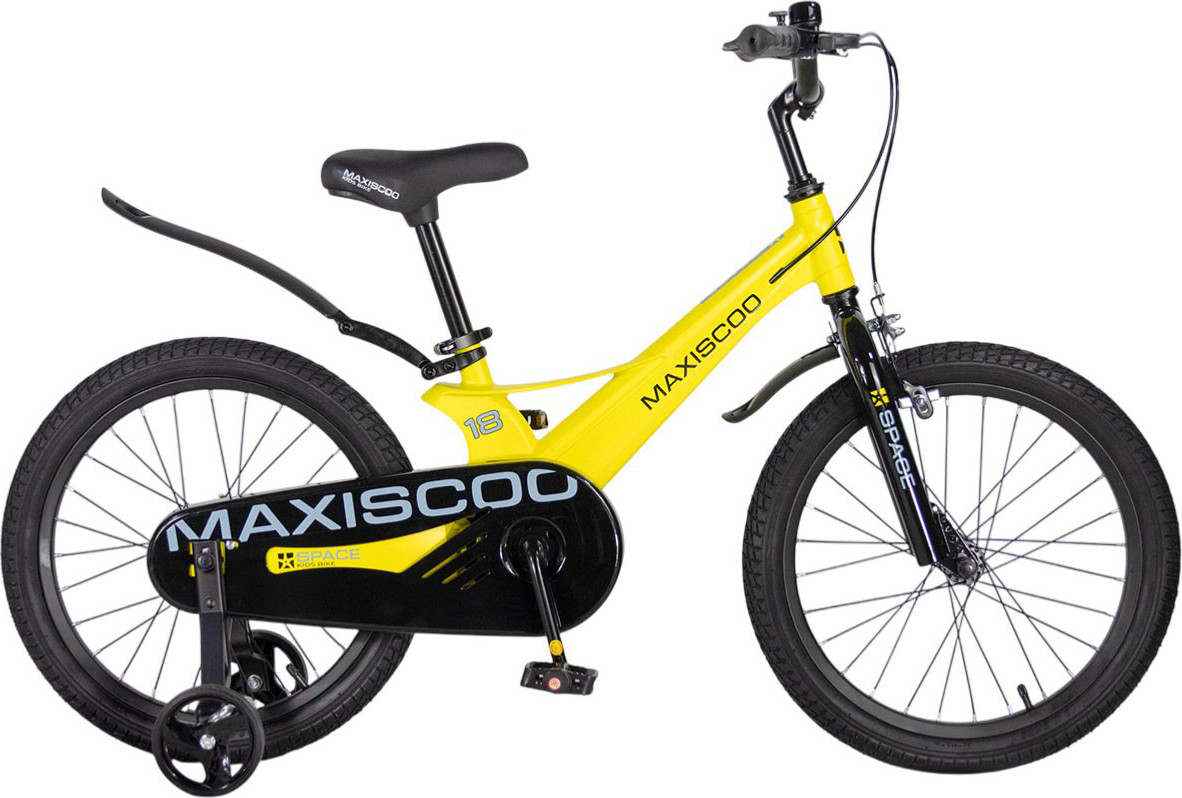 Детский велосипед Maxiscoo Space Стандарт 18 2026 / MSC-S1851 (желтый матовый)