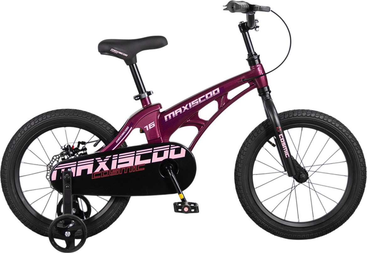 Детский велосипед Maxiscoo Cosmic 16 2026 / MSC-C1656B (розовый глянцевый, разобранный, в коробке)
