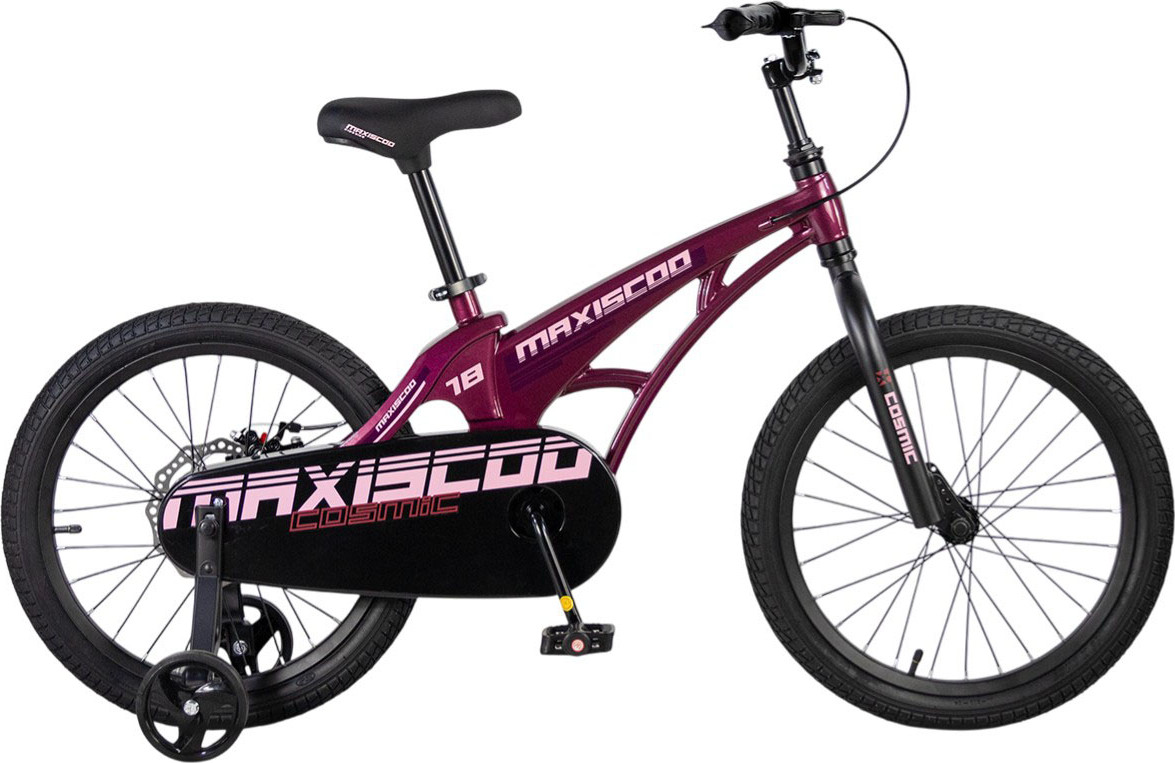 Детский велосипед Maxiscoo Cosmic 18 2026 / MSC-C1856B (розовый глянцевый)