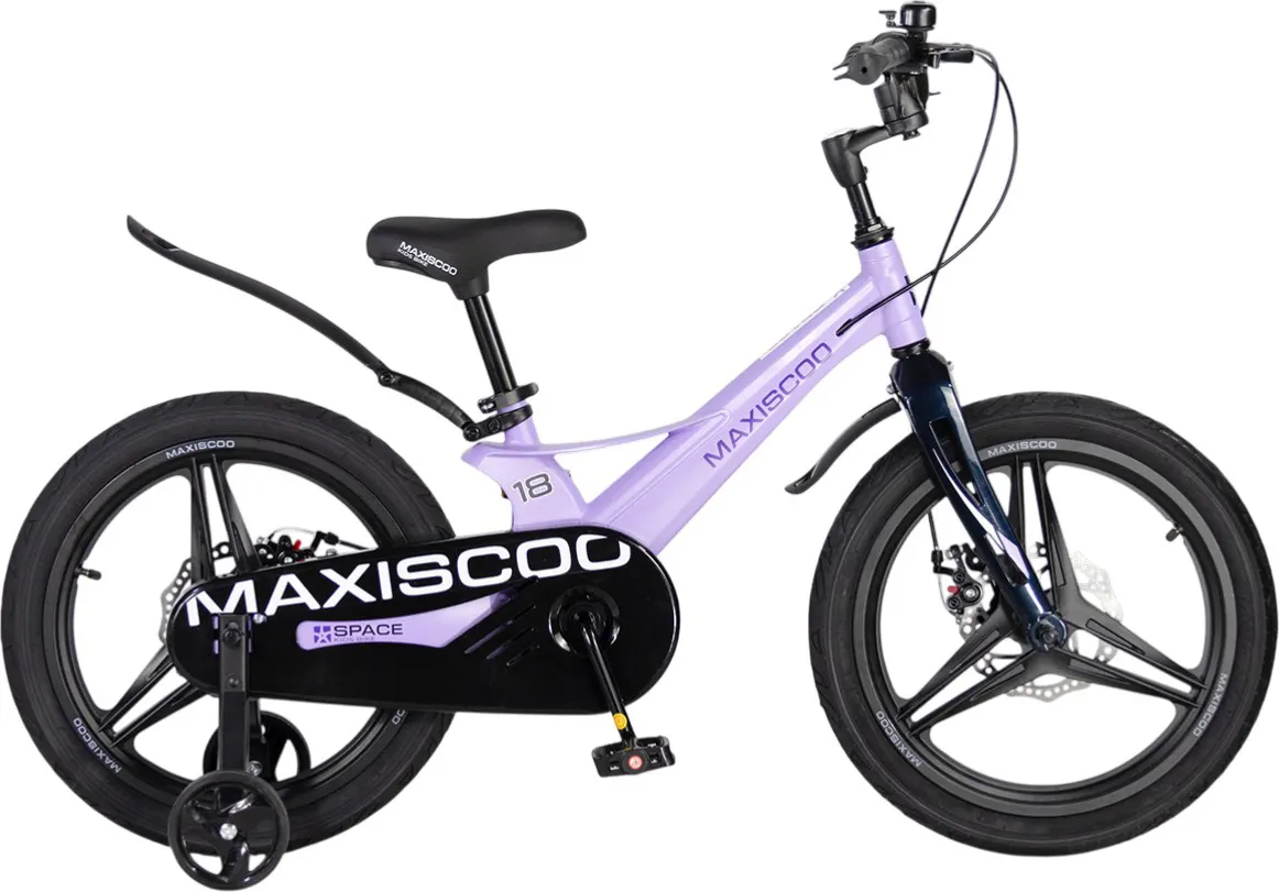Детский велосипед Maxiscoo Space Deluxe 18 2026 / MSC-S1854D (лавандовый матовый, разобранный, в коробке)