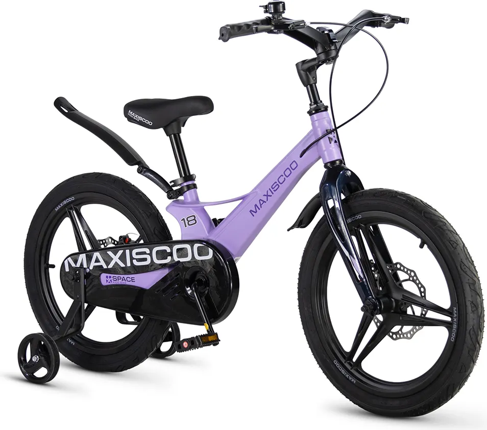 Детский велосипед Maxiscoo Space Deluxe 18 2026 / MSC-S1854D (лавандовый матовый, разобранный, в коробке) — фото 3