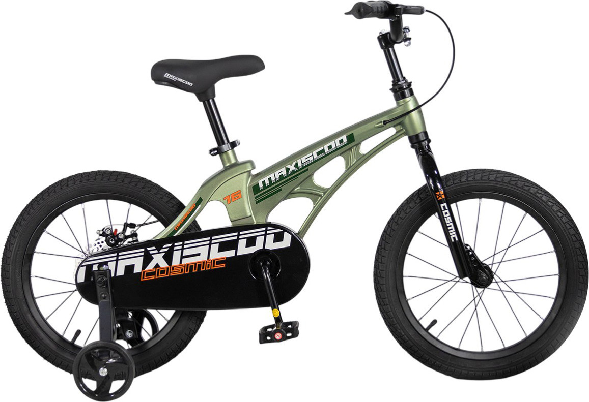Детский велосипед Maxiscoo Cosmic 16 2026 / MSC-C1651B (оливковый матовый, разобранный, в коробке)