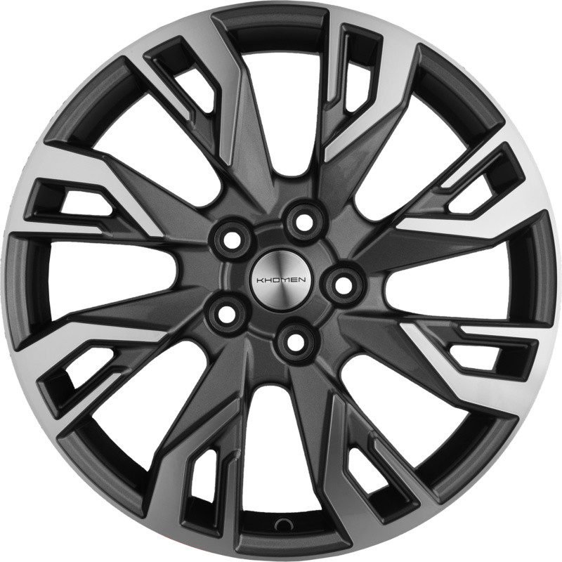 Литой диск Khomen KHW1809 Kodiaq/Tiguan 18x7" 5x112мм DIA 57.1мм ET 43мм (Gray FP)