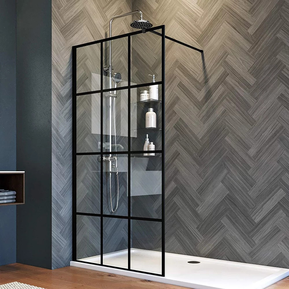 Душевая стенка Veconi KR-80 / KR80-90-01-C8 (стекло прозрачное)
