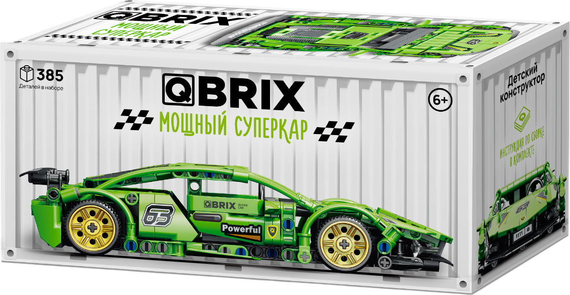 Конструктор QBRIX Мощный суперкар / 32028