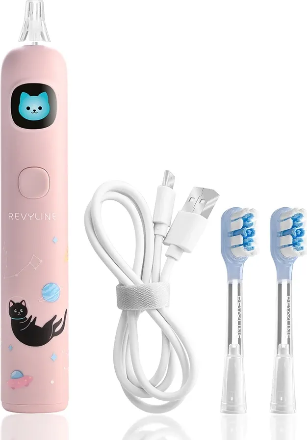 Детская звуковая зубная щетка Revyline RL 095 Kids / 9098 (розовый) — фото 5
