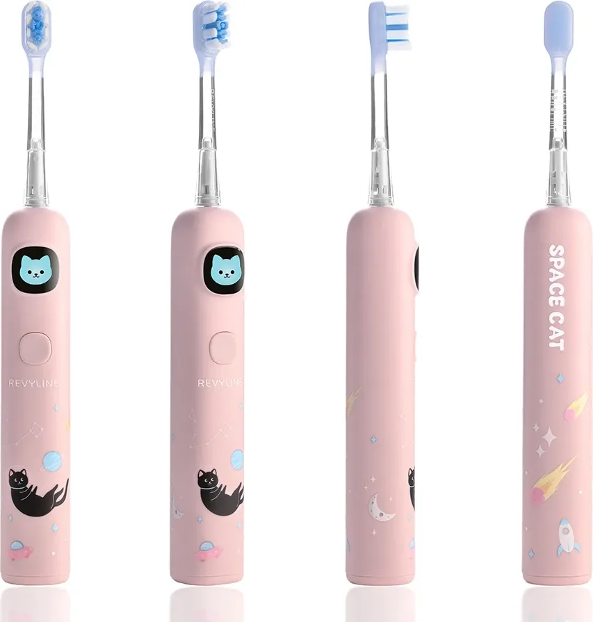 Детская звуковая зубная щетка Revyline RL 095 Kids / 9098 (розовый) — фото 3