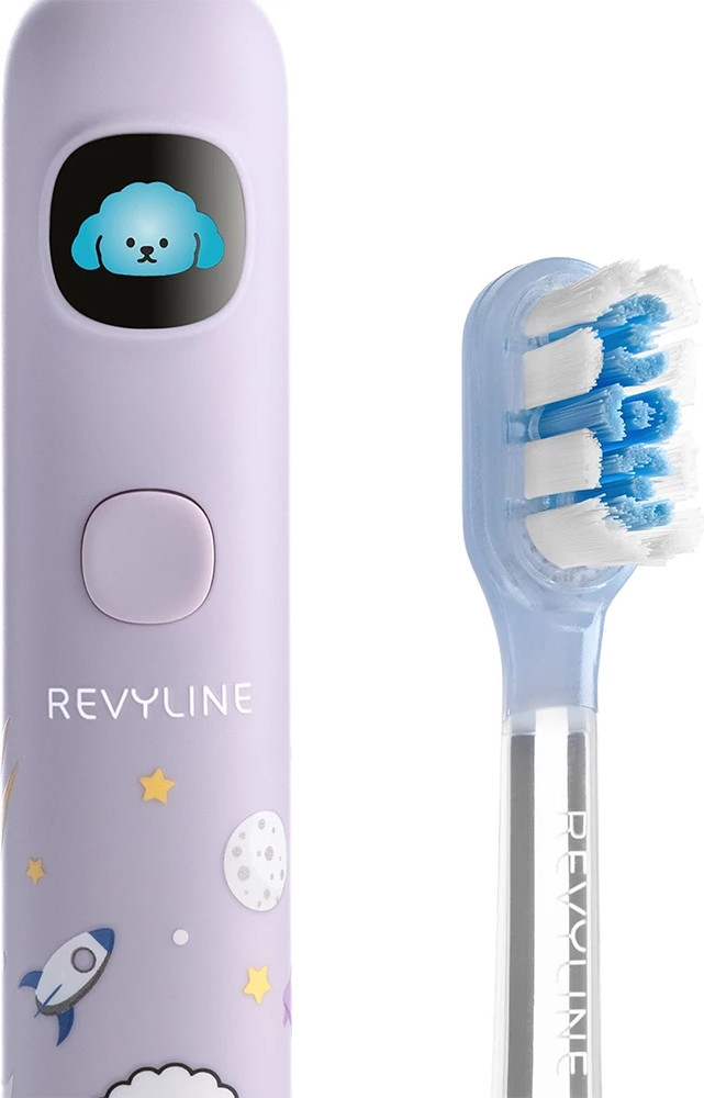Детская звуковая зубная щетка Revyline RL 095 Kids / 9099 (сиреневый) — фото 4