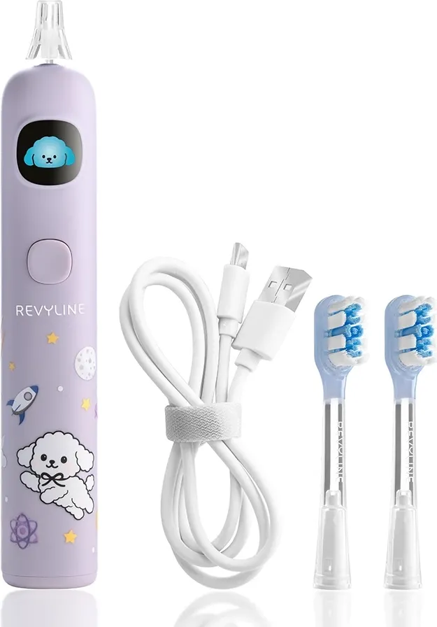Детская звуковая зубная щетка Revyline RL 095 Kids / 9099 (сиреневый) — фото 5