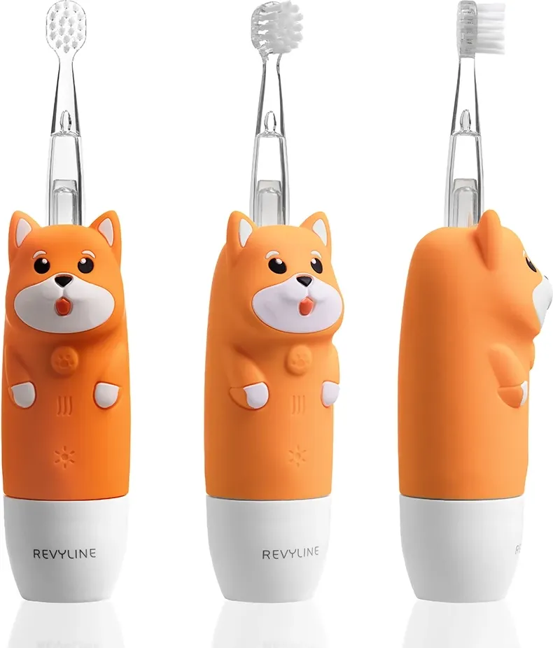 Детская звуковая зубная щетка Revyline RL 025 Baby Dog / 8618 (оранжевый) — фото 3