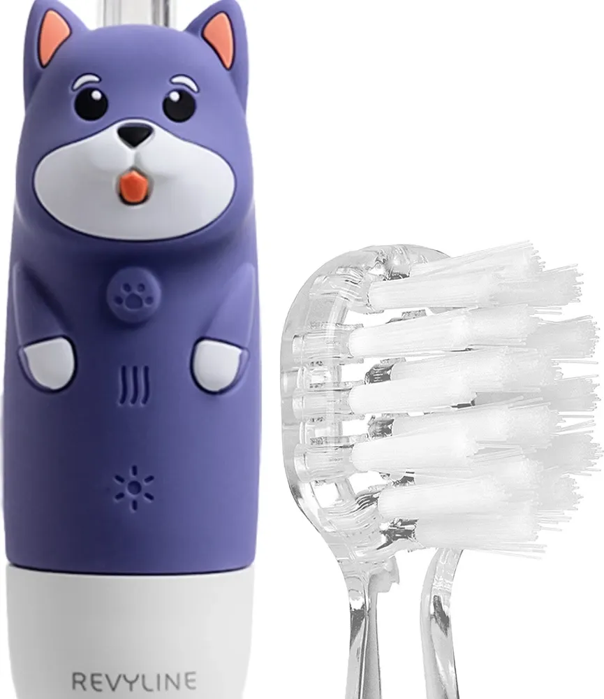 Детская звуковая зубная щетка Revyline RL 025 Baby Dog / 8617 (голубой) — фото 4