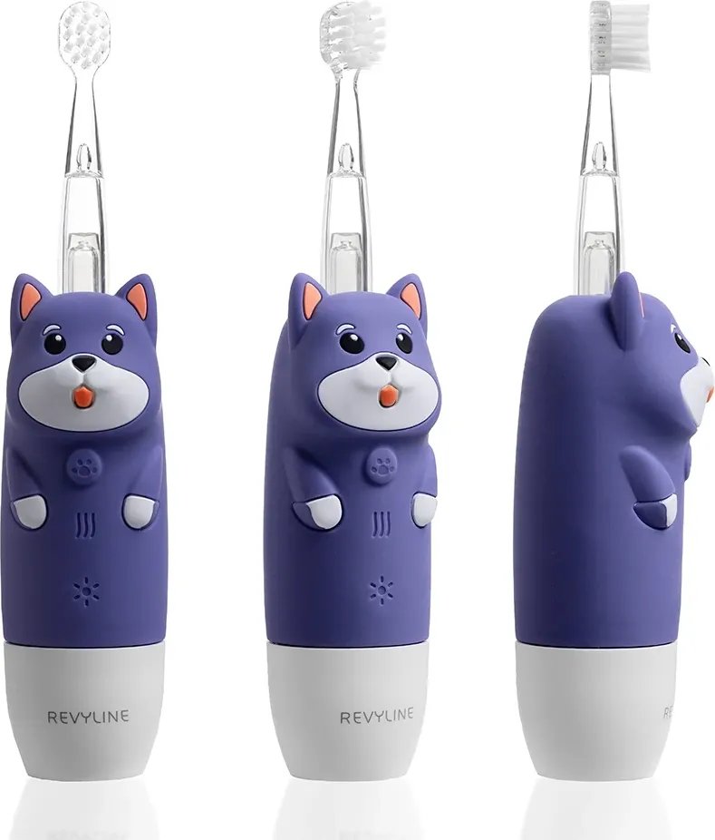 Детская звуковая зубная щетка Revyline RL 025 Baby Dog / 8617 (голубой) — фото 3