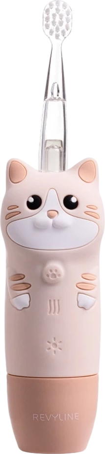 Детская звуковая зубная щетка Revyline RL 025 Baby Cat / 8619 (бежевый)