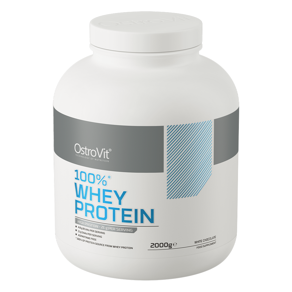 Протеин OstroVit 100% Whey Protein (2000г, белый шоколад) — фото 2