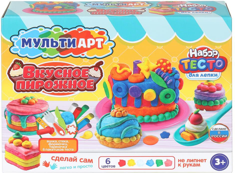 Набор для лепки MultiArt Вкусное пирожное / PDSET-MA120037-WOT