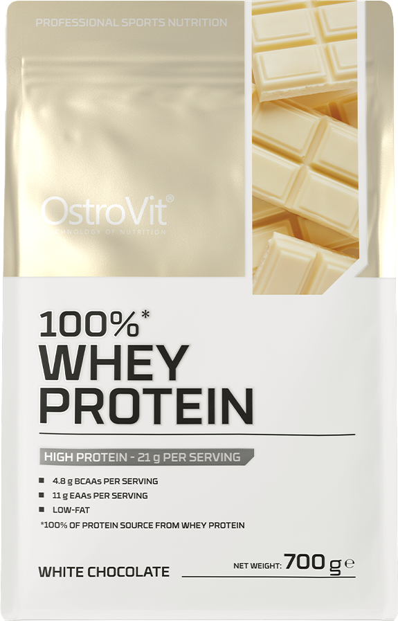 Протеин OstroVit 100% Whey Protein (700г, белый шоколад)
