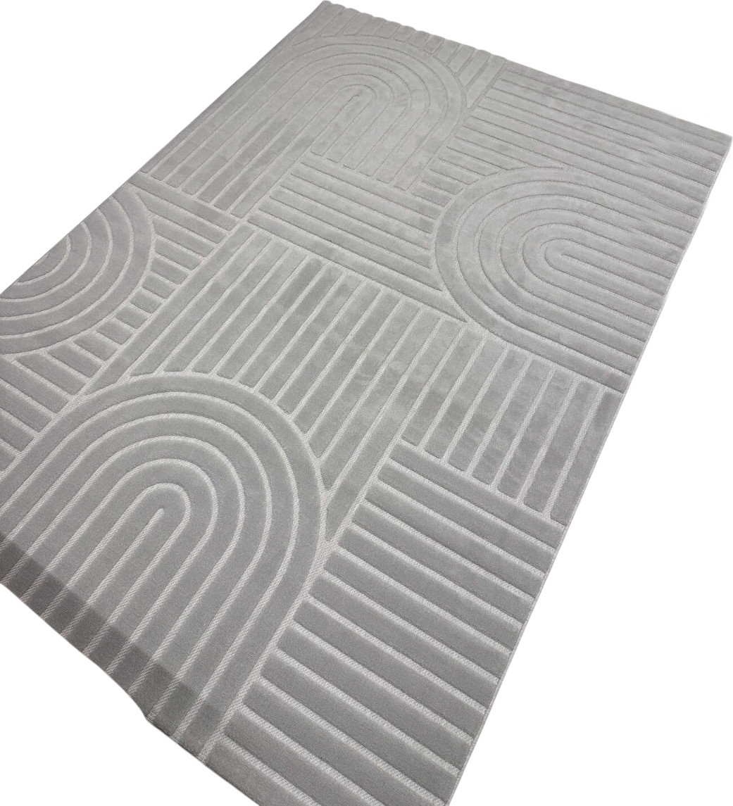 Ковер Radjab Carpet Сканди Сизаль Прямоугольник 10946A (2x2.9, Grey/Grey)
