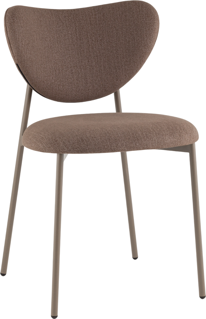 Стул Stool Group Rina LV-124-E33-7006 ( велюр коричневый/каркас бежево-серый)
