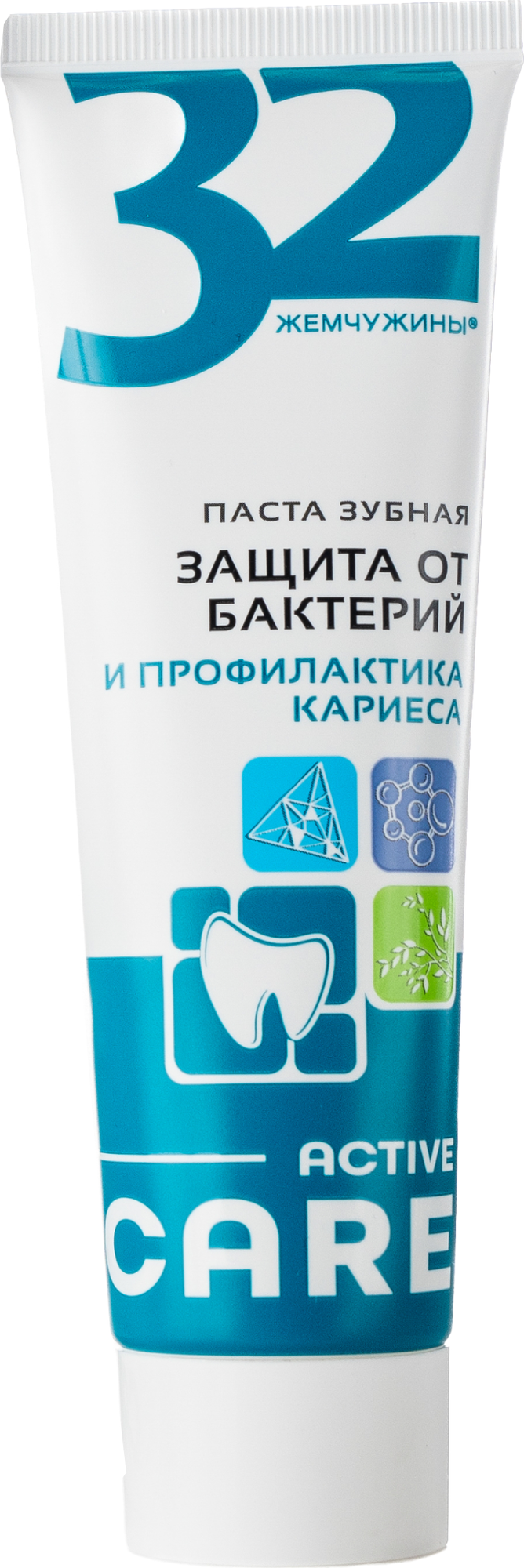 Зубная паста Modum 32 Жемчужины Active Care Защита от бактерий (100г)
