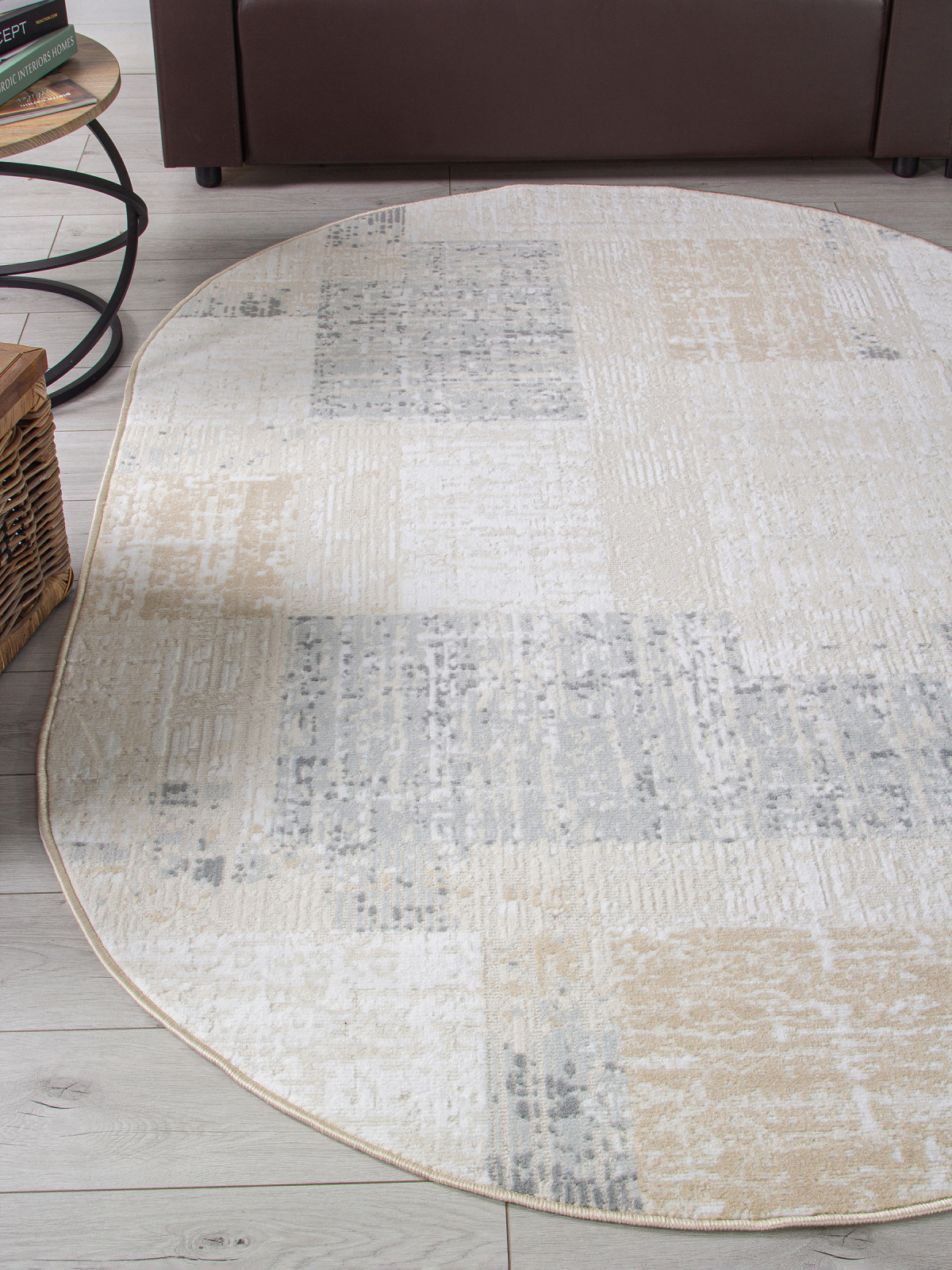 Ковер Merinos Cuba F387-OVAL-BEIGE (2x4) — фото 4