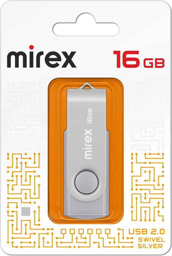 USB flash накопитель Mirex Swivel Silver 16GB USB 2.0 (13600-FMUSIS16) — фото 6