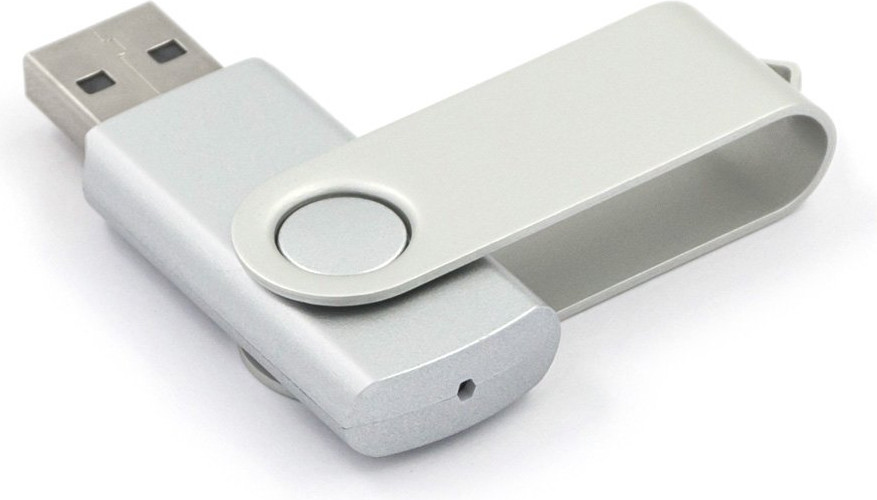 USB flash накопитель Mirex Swivel Silver 16GB USB 2.0 (13600-FMUSIS16) — фото 3