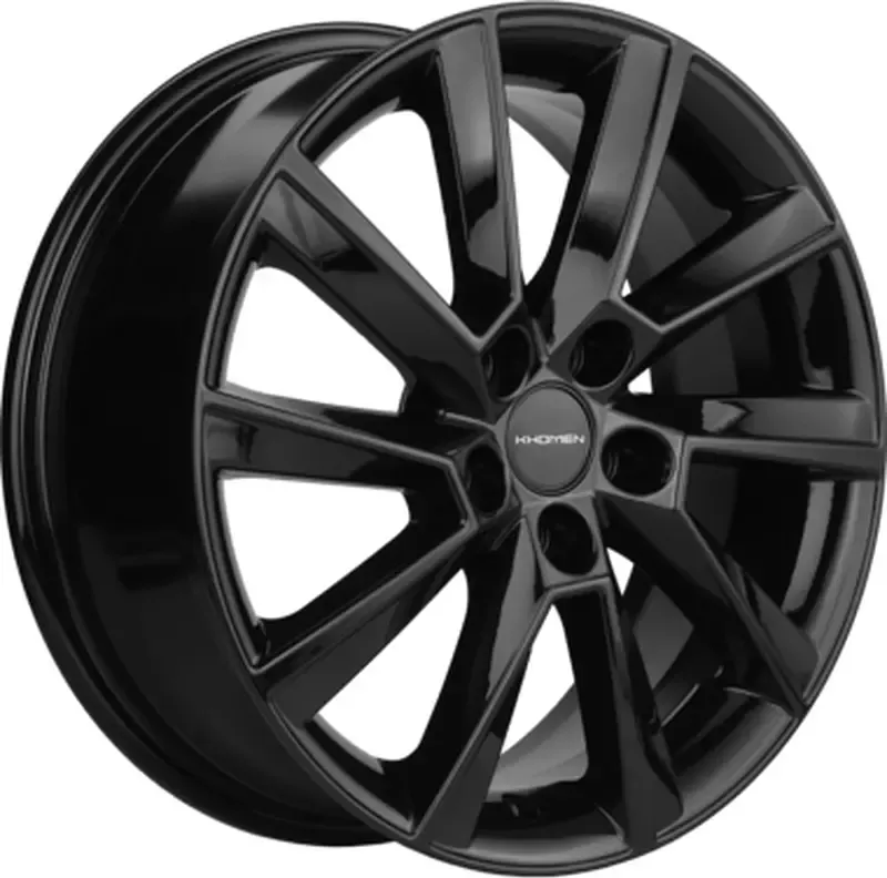 Литой диск Khomen KHW1604 Yaris 16x6" 5x100мм DIA 54.1мм ET 45мм (Black)