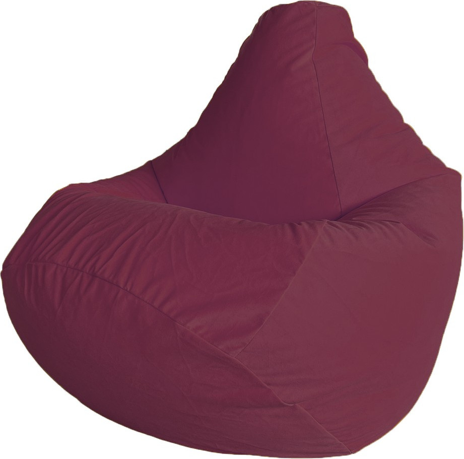 Кресло-мешок Flagman Груша Макси XXL Г2.5-370 (Simple 50 Wine, велюр)