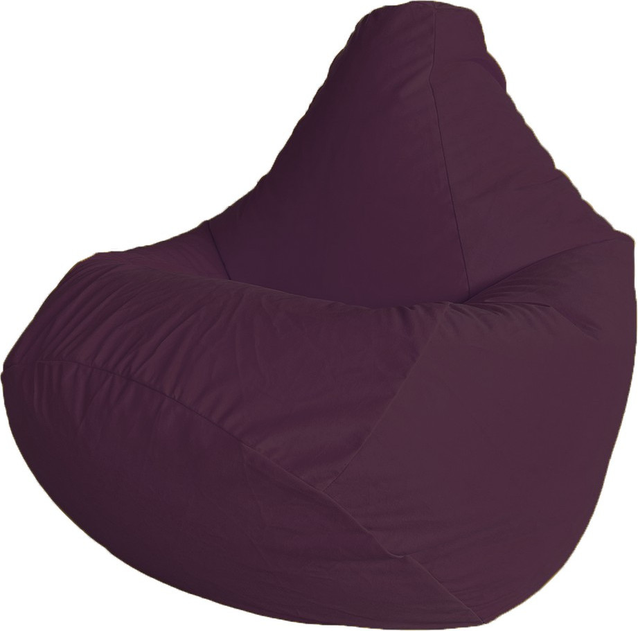 Кресло-мешок Flagman Груша Макси XXL Г2.5-371 (Simple 49 Eggplant, велюр)